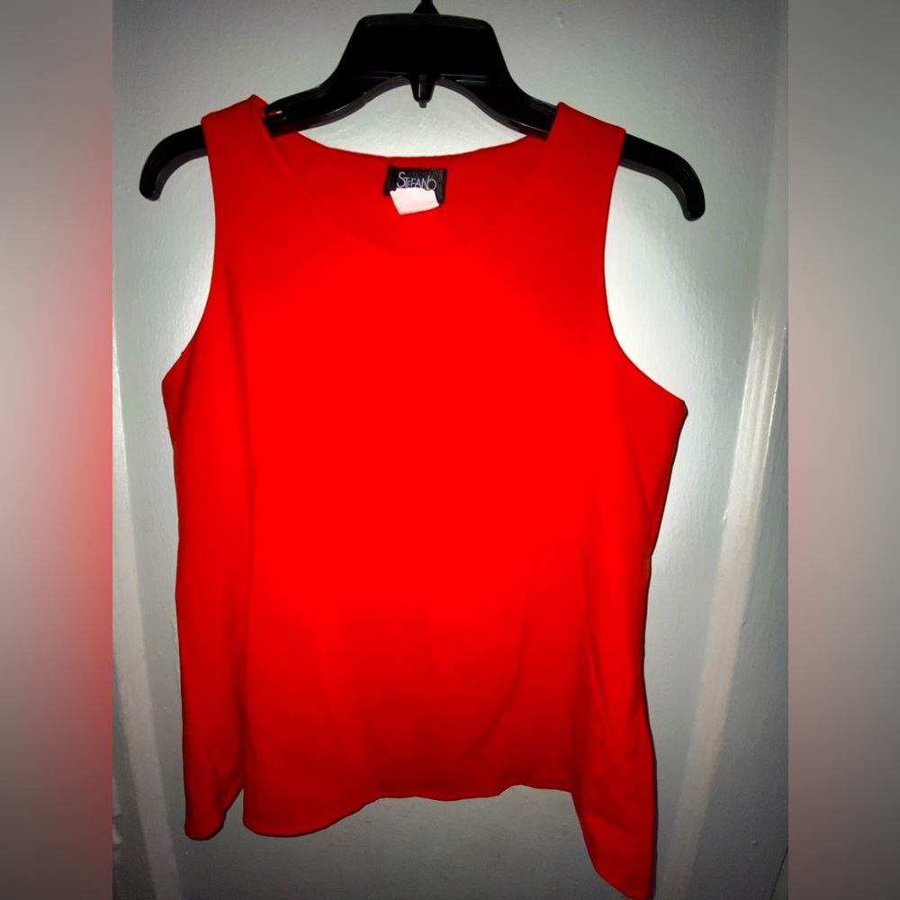 Stefano Di Roma Sleevless Red Blouse